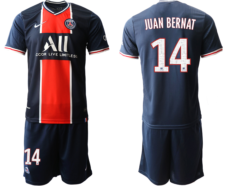 Men 2020-2021 club Paris St German home #14 blue Soccer Jerseys